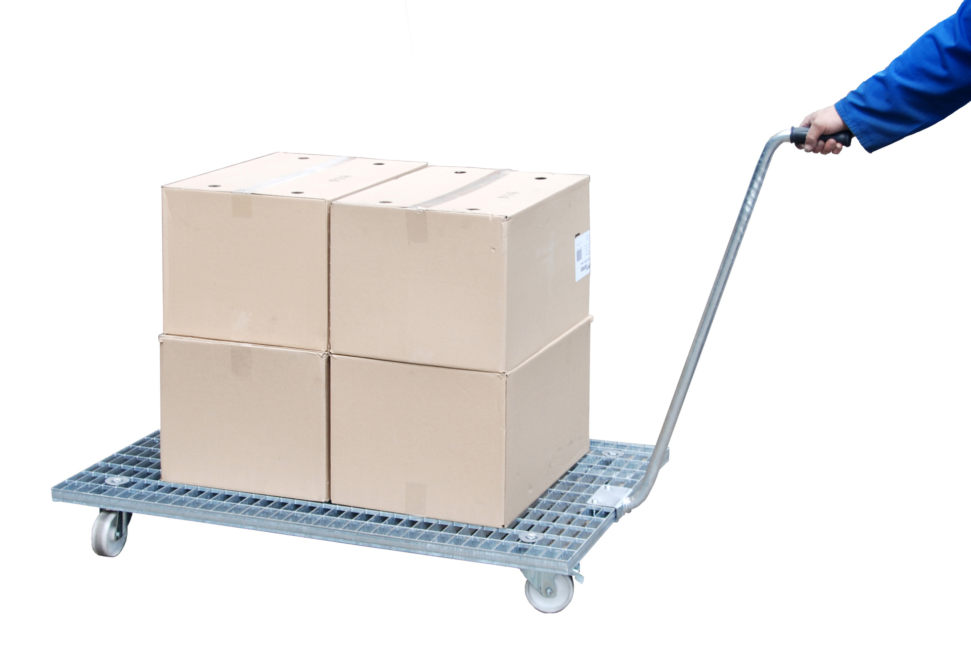 Gitterrost-Rollwagen Typ GRW feuerverzinkt mit Zubehör